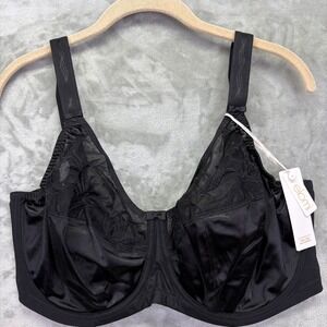 Elomi Caitlyn Black Full Cup Side Support Bra EL8030BLK 36GG US NWT